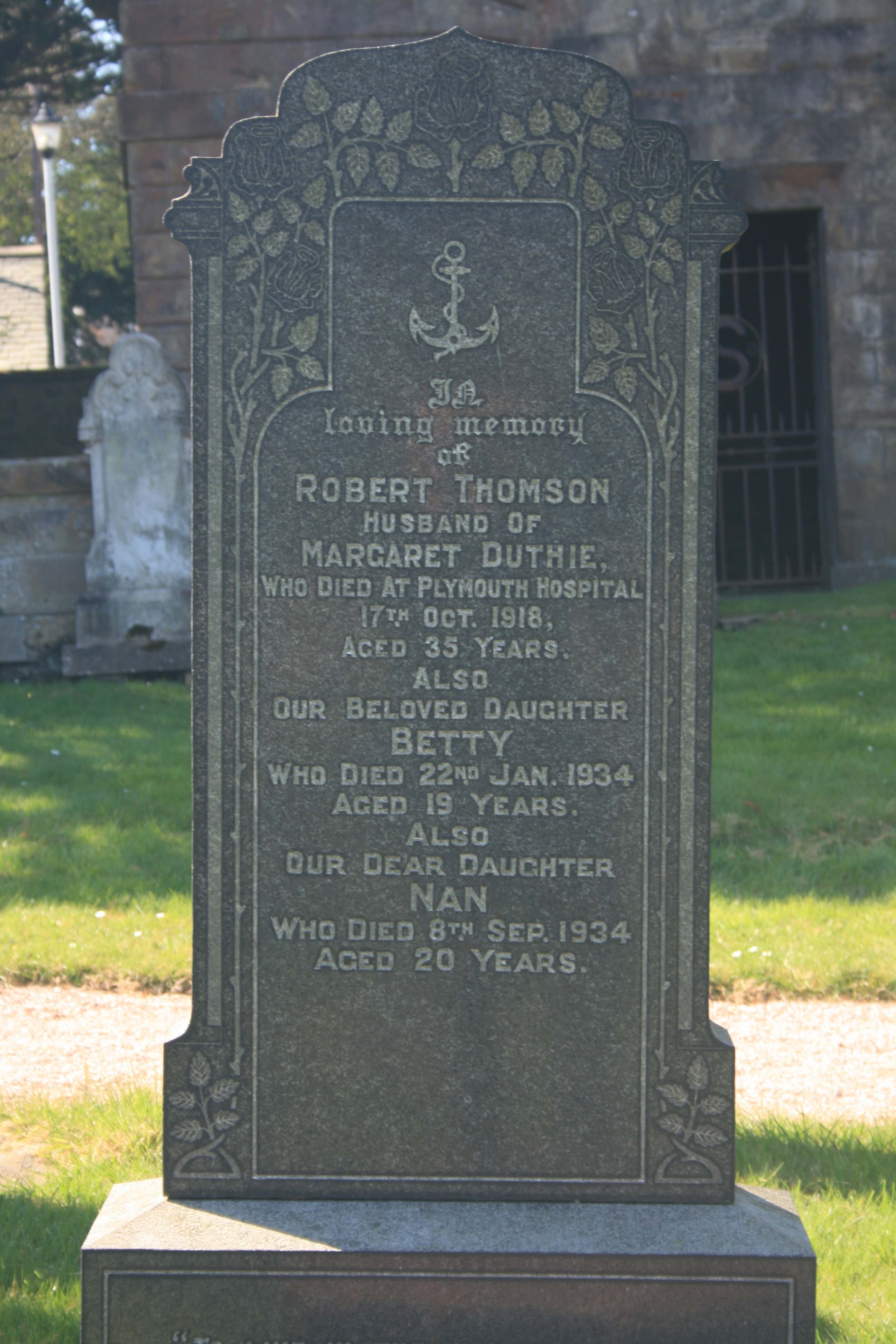 Grave of Robert Thompson