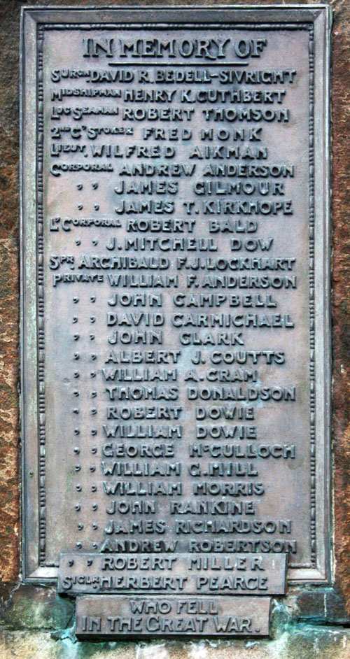 1914-1918 plaque